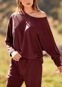 PRETTYGARDEN Women's Fall 2 Piece Lounge Set Long Sleeve Tops Ribbed Pants Spring Matching Sweatsuit Travel Outfits Clothes