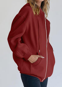 PRETTYGARDEN Women's Zip Up Y2K Hoodies Casual Long Sleeve Sweatshirts Fall Spring Track Jackets with Pockets