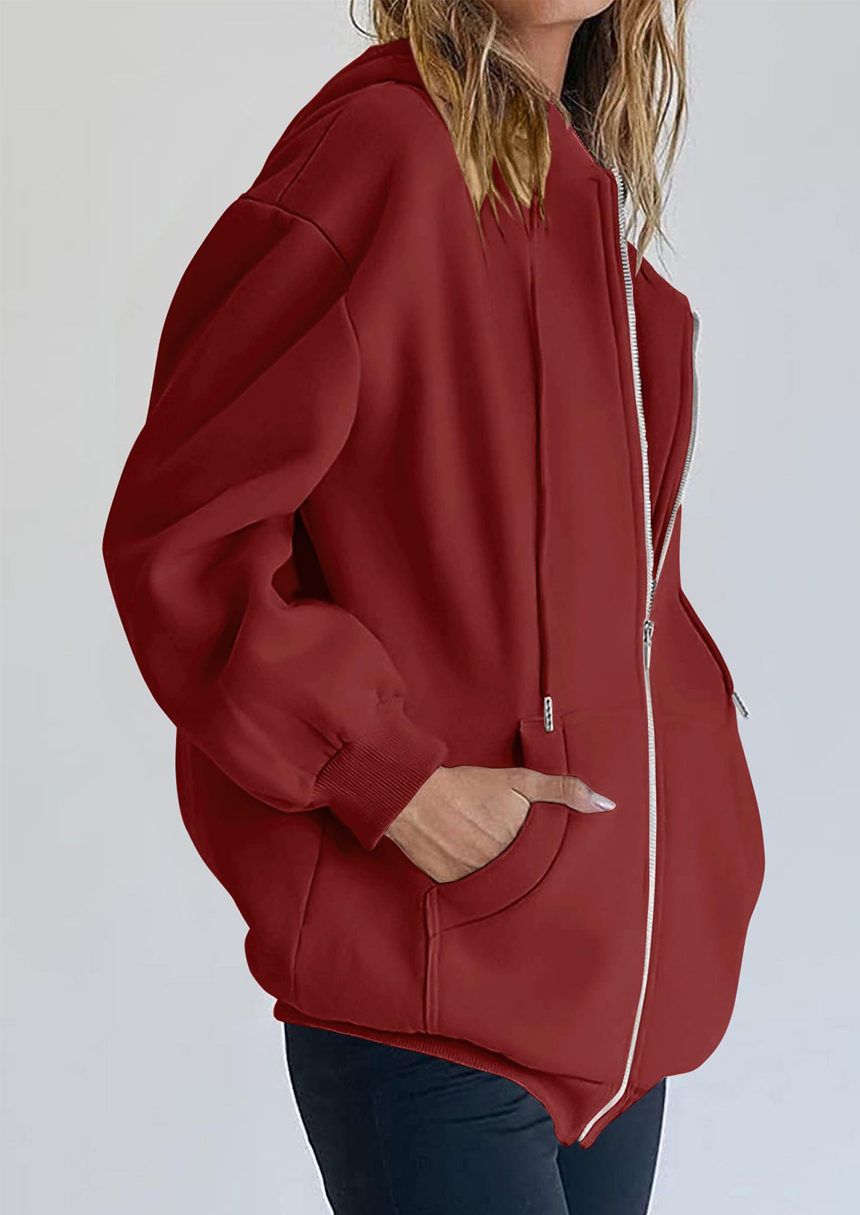 PRETTYGARDEN Women's Zip Up Y2K Hoodies Casual Long Sleeve Sweatshirts Fall Spring Track Jackets with Pockets