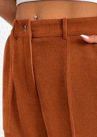 PRETTYGARDEN Women's Pants Dressy Casual Fall Elastic High Waisted Work Office Corduroy Trouser Slacks with Pockets