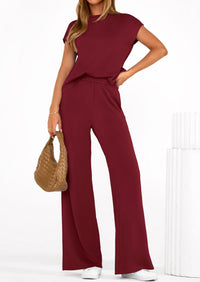 PRETTYGARDEN Womens 2 Piece Outfits Casual Cap Sleeve Lounge Set Summer Tracksuits Matching Sets Beach Fashion Travel Clothes PRETTYGARDEN