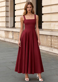 PRETTYGARDEN Cocktail Dresses for Women Formal Summer Sleeveless A Line Long Flowy Spring Wedding Guest Party Midi Dress PRETTYGARDEN