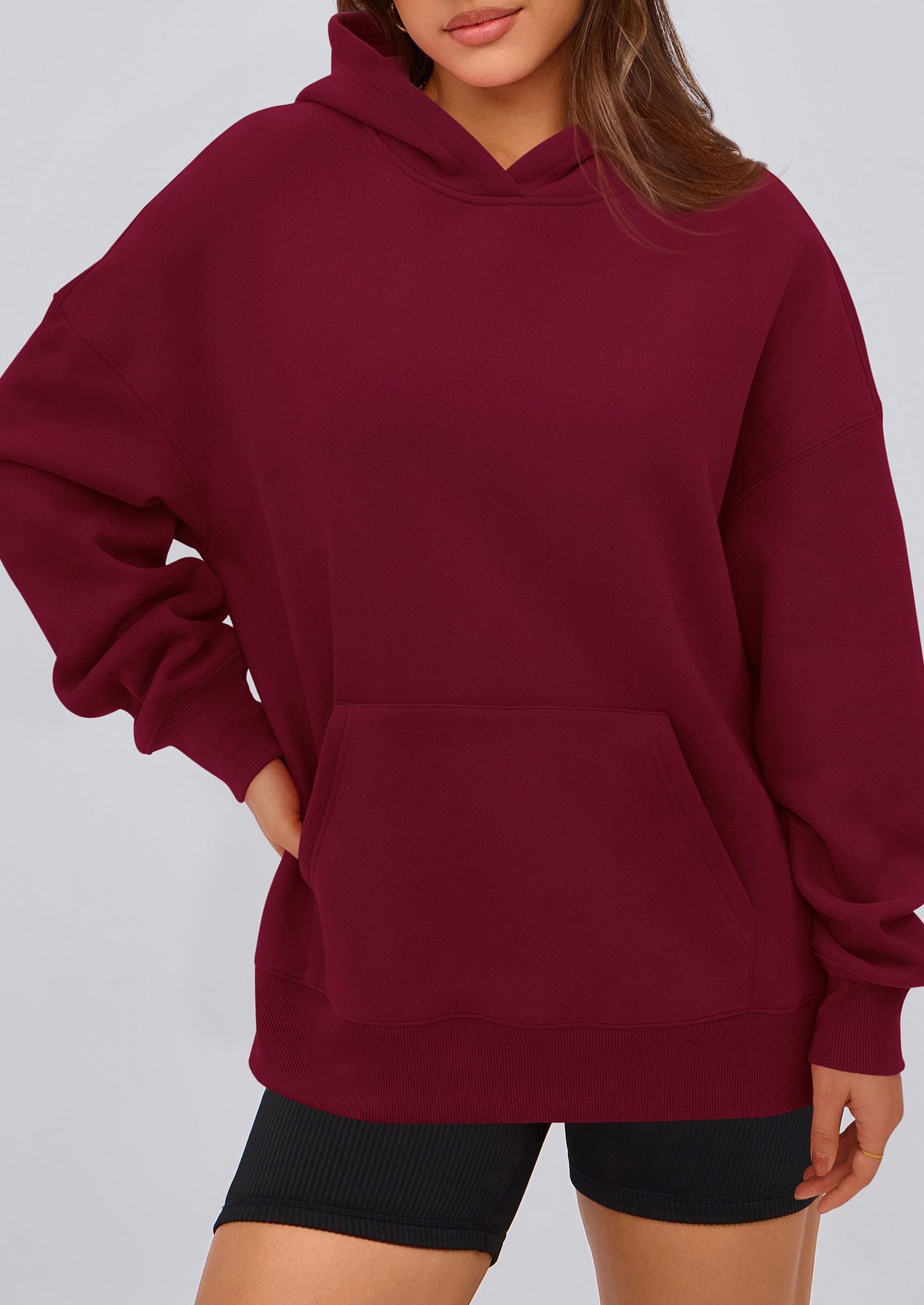 PRETTYGARDEN Womens Oversized Hoodies Fleece Hooded Sweatshirts Long Sleeve Pullover Tops Fall Outfits Winter Clothes