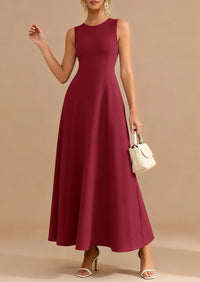 PRETTYGARDEN Women's Summer Tank Maxi Dress Spring Sleeveless Swing A Line Long Flowy Elegant Cocktail Dresses Pockets PRETTYGARDEN