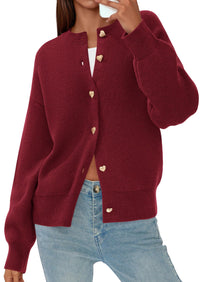 PRETTYGARDEN Cardigan Sweaters for Women Trendy Long Sleeve Open Front Button Down Jacket Fall Clothes Winter Coats