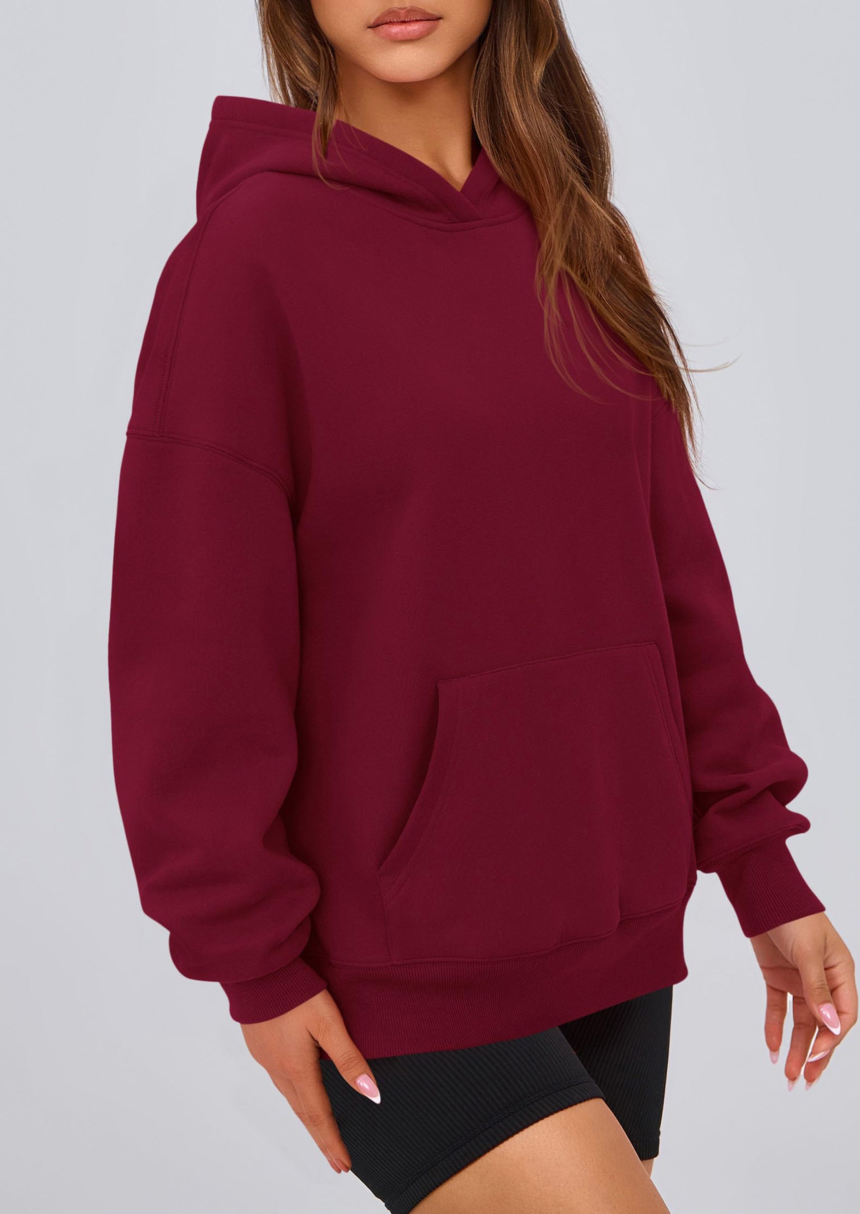 PRETTYGARDEN Womens Oversized Hoodies Fleece Hooded Sweatshirts Long Sleeve Pullover Tops Fall Outfits Winter Clothes