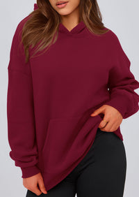 PRETTYGARDEN Womens Oversized Hoodies Fleece Hooded Sweatshirts Long Sleeve Pullover Tops Fall Outfits Winter Clothes