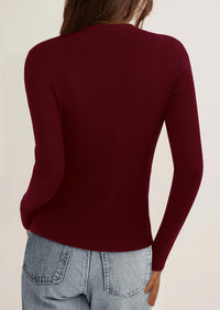 PRETTYGARDEN Womens Fall Cardigan Sweaters Lightweight Long Sleeve Button up Ribbed Knit Tops Winter Fashion Clothes