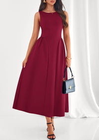 PRETTYGARDEN Summer Sleeveless Maxi Dresses for Women Elegant Classy A Line Tank Formal Midi Long Wedding Guest Dress PRETTYGARDEN