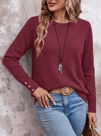 PRETTYGARDEN Womens Sweaters Long Sleeve Lightweight Knit Pullover Tops Crewneck Button Cuff Dressy Casual Fall Outfits 2026
