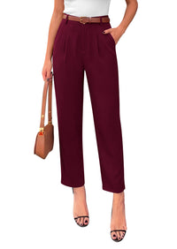 PRETTYGARDEN Womens Dress Pants Summer 2026 Work Clothes Tapered High Waisted Trousers Slacks Pockets Business Casual Outfits