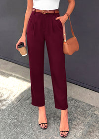 PRETTYGARDEN Womens Dress Pants Summer 2026 Work Clothes Tapered High Waisted Trousers Slacks Pockets Business Casual Outfits