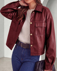 PRETTYGADEN Women's Faux Leather Jacket Fall Fashion Button Down Winter Coats Motorcycle Bomber Jackets Outerwear 2026