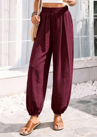 PRETTYGARDEN Womens 2026 Summer Casual Pants High Waisted Loose Wide Leg Palazzo Pockets Lounge Beach Travel Trousers Outfits