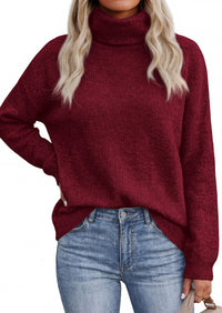 PRETTYGARDEN Women's Winter Turtleneck Sweaters Oversized Warm Pullover  Cozy Chunky Knit Sweater, Long Sleeve Tunic, Loose Fit Dressy Casual Tops, Trendy Fall Fashion Clothing, Holiday Outfits