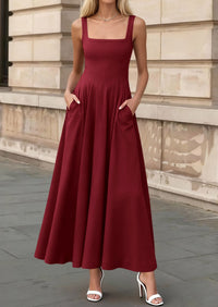 PRETTYGARDEN Cocktail Dresses for Women Formal 2026 Summer Sleeveless A Line Long Flowy Spring Wedding Guest Party Midi Dress PRETTYGARDEN