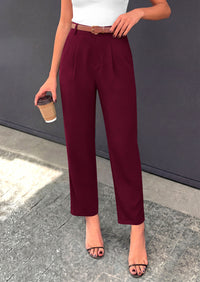 PRETTYGARDEN Womens Dress Pants Summer 2026 Work Clothes Tapered High Waisted Trousers Slacks Pockets Business Casual Outfits