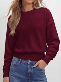 PRETTYGARDEN Womens Crewneck Long Sleeve Fall Sweaters  | Cinched Waist, Loose Fit, Knit Pullover Tops, Ribbed Hem, Basic Work Sweaters, Trendy Fall Outfits, Winter Layering Clothing