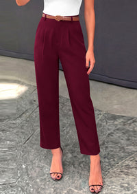 PRETTYGARDEN Womens Dress Pants Summer 2026 Work Clothes Tapered High Waisted Trousers Slacks Pockets Business Casual Outfits