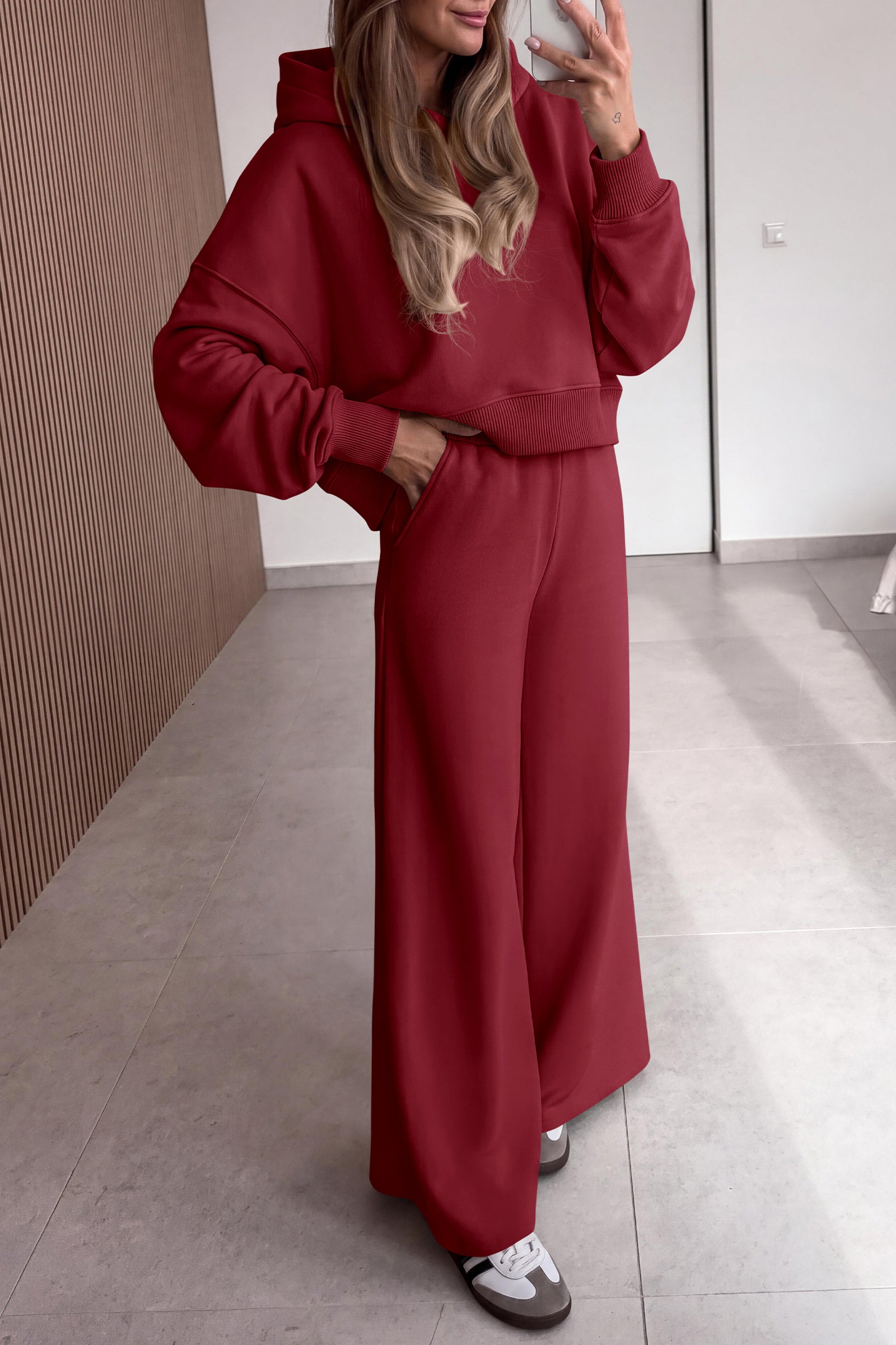 PRETTYGARDEN Women 2 Piece Lounge Sets Long Sleeve Hoodies Wide Leg Sweatpants Sweatsuits Workout Set Fall Outfits 2026