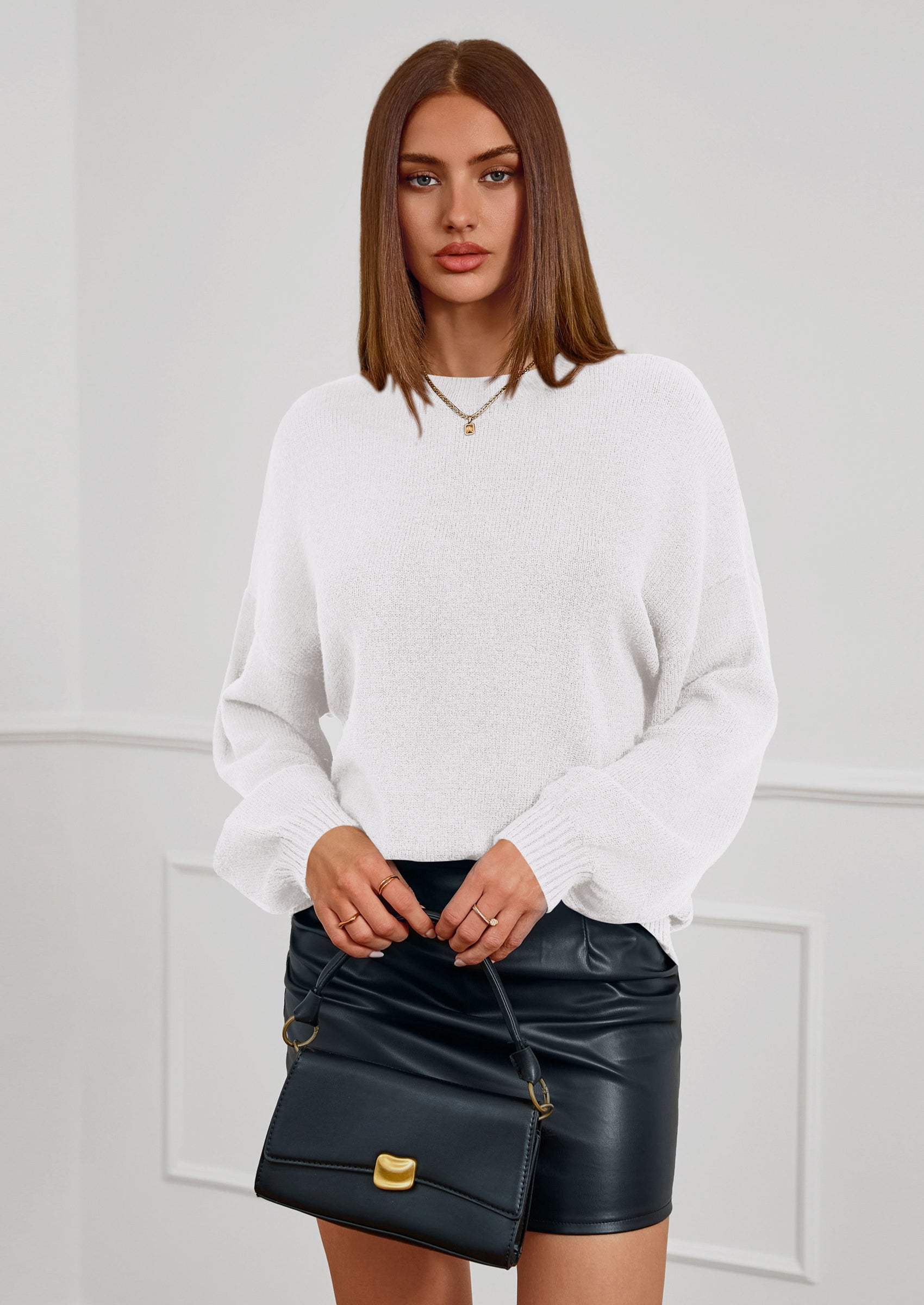 PRETTYGARDEN Women's Fall Oversized Sweaters Dressy Casual Long Sleeve Chunky Knit Winter Pullover Tops Holiday Outfits PRETTYGARDEN