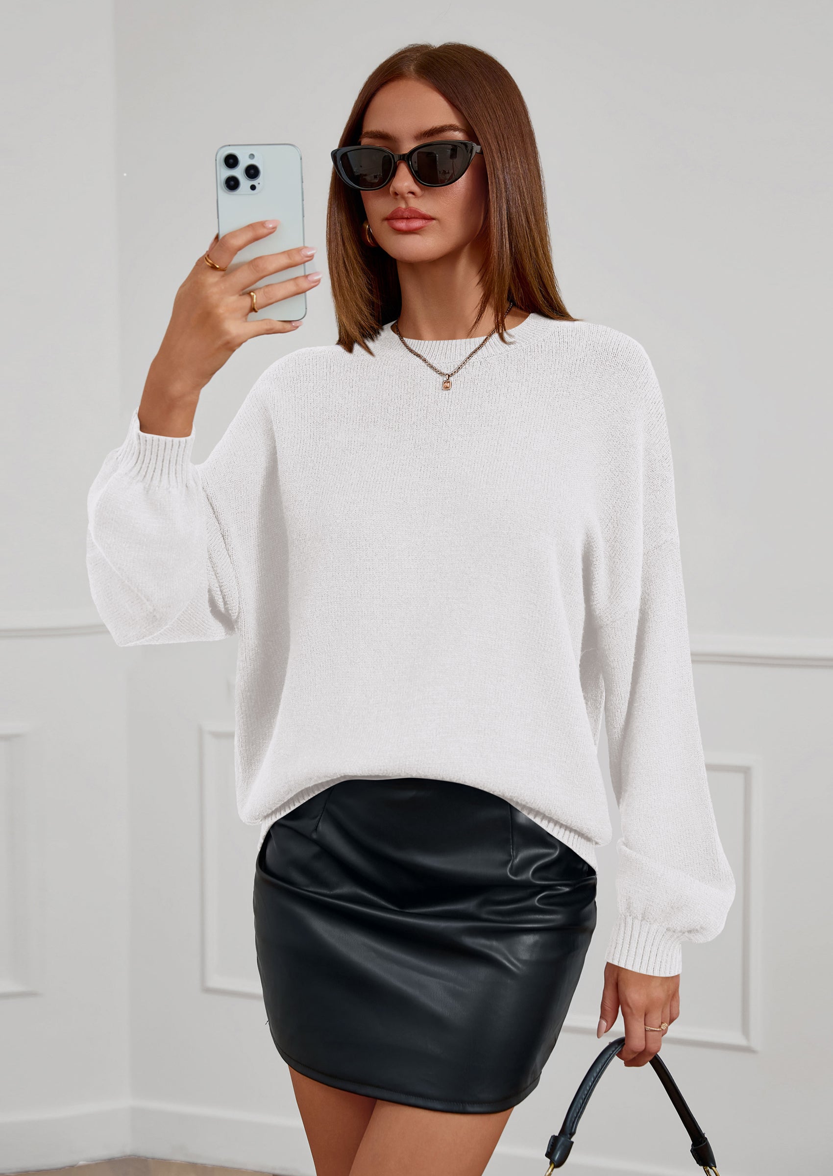 PRETTYGARDEN Women's Fall Oversized Sweaters Dressy Casual Long Sleeve Chunky Knit Winter Pullover Tops Holiday Outfits PRETTYGARDEN