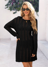 PRETTYGARDEN Women's Swimsuit Cover Up Summer Bathing Suit Swimwear Crochet Knit Dress Fashion Beach Vacation Clothes