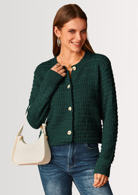 PRETTYGARDEN Women's Knit Cardigan Sweaters Casual Long Sleeve Open Front Button Down Trendy Jackets Outerwear