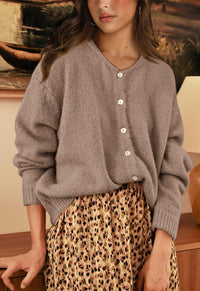 PRETTYGARDEN Long Sleeve Crewneck Button Down Womens Sweaters Fall Open Front Chunky Cardigan Sweaters for Women PRETTYGARDEN