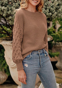 PRETTYGARDEN Women's Fall Pullover Sweater Casual Long Sleeve Loose Chunky Knit Tops Blouse Winter Fashion Clothing