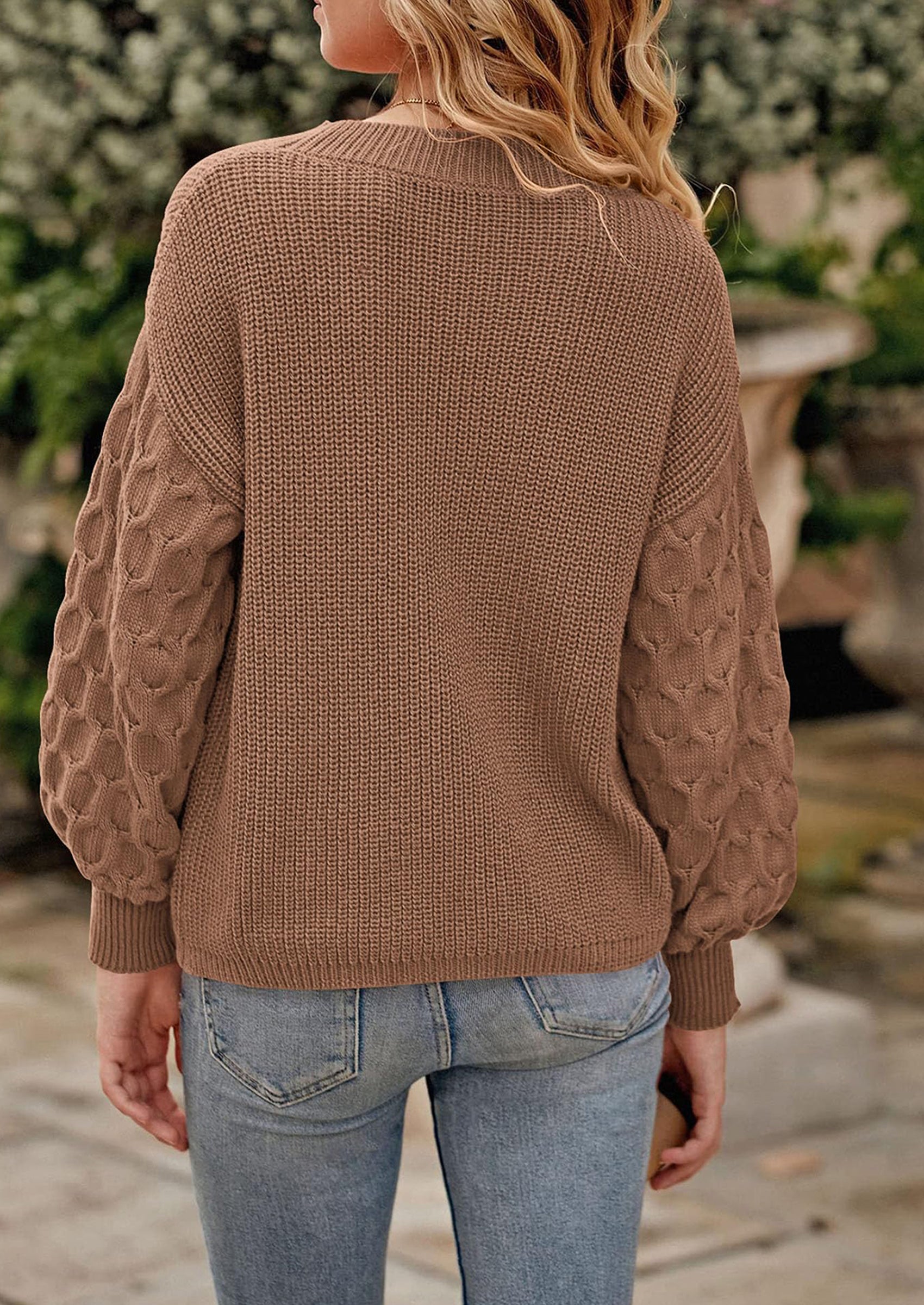 PRETTYGARDEN Women's Fall Pullover Sweater Casual Long Sleeve Loose Chunky Knit Tops Blouse Winter Fashion Clothing