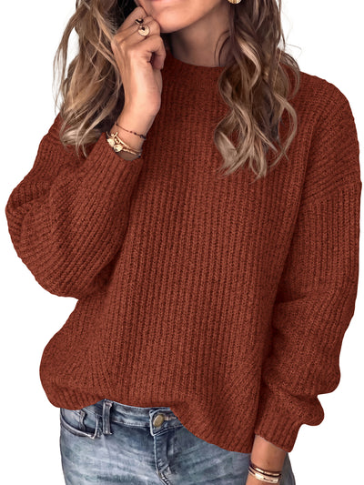 PRETTYGARDEN Women's Crewneck Oversized Sweaters Chunky Knit Long Sleeve Casual Loose Pullover Tops 2026 Trendy Fall Clothes
