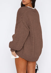 PRETTYGARDEN Cardigan Sweaters for Women Trendy Fall Fashion Long Sleeve Chunky Knit Cardigans Winter Clothing Outfits