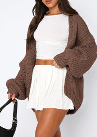 PRETTYGARDEN Cardigan Sweaters for Women Trendy Fall Fashion Long Sleeve Chunky Knit Cardigans Winter Clothing Outfits