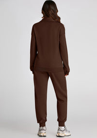 PRETTYGARDEN Long Sleeve Half Zip Sweatsuits Women 2 Piece Outfit Spring Casual Sweatshirt Sweatpants Lounge Set Tracksuit