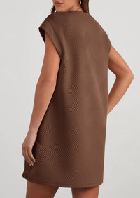 PRETTYGARDEN Women's Summer Short T Shirt Dress Cap Sleeve Crew Neck Casual Loose Basic Mini Dresses