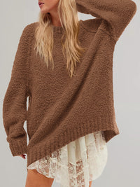 PRETTYGARDEN Womens Oversized Fuzzy Fall Sweaters 2026 Casual Pullover Tops Crew Neck Cozy Ribbed Knit Sweater, Slouchy Loose Fit Raglan Long Sleeve Tops, Chunky Soft Cute Clothes, Fashion Winter Wear