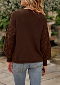 PRETTYGARDEN Women's Fall Pullover Sweater Casual Long Sleeve Loose Chunky Knit Tops Blouse Winter Fashion Clothing