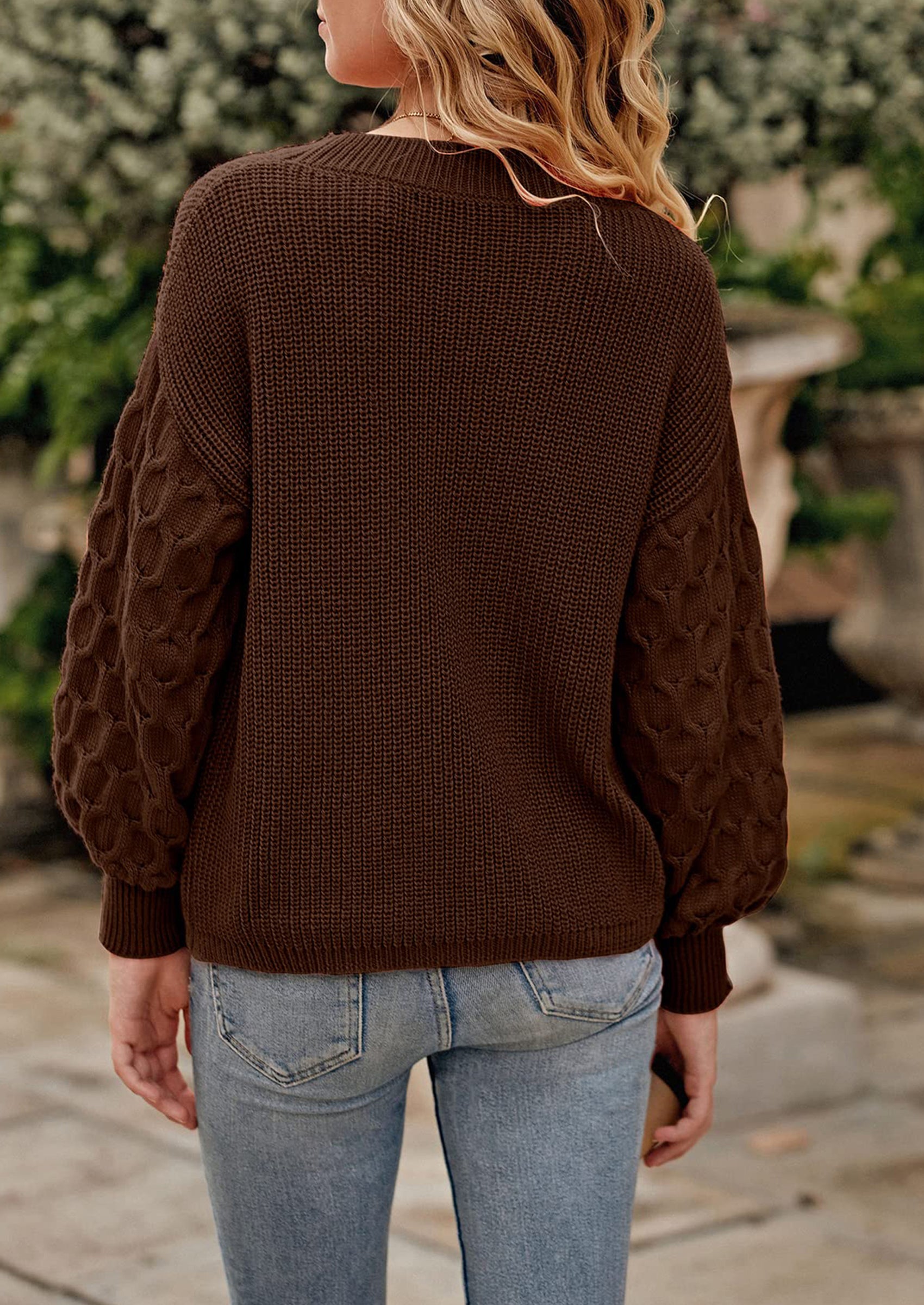 PRETTYGARDEN Women's Fall Pullover Sweater Casual Long Sleeve Loose Chunky Knit Tops Blouse Winter Fashion Clothing