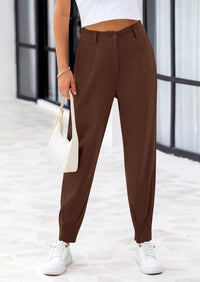 PRETTYGARDEN Womens Dress Pants Business Casual Trendy High Waisted Ankle Length Dressy Trousers Slacks Work Clothes