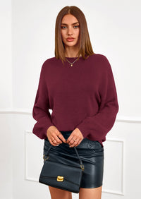 PRETTYGARDEN Women's Fall Oversized Sweaters Dressy Casual Long Sleeve Chunky Knit Winter Pullover Tops Holiday Outfits PRETTYGARDEN