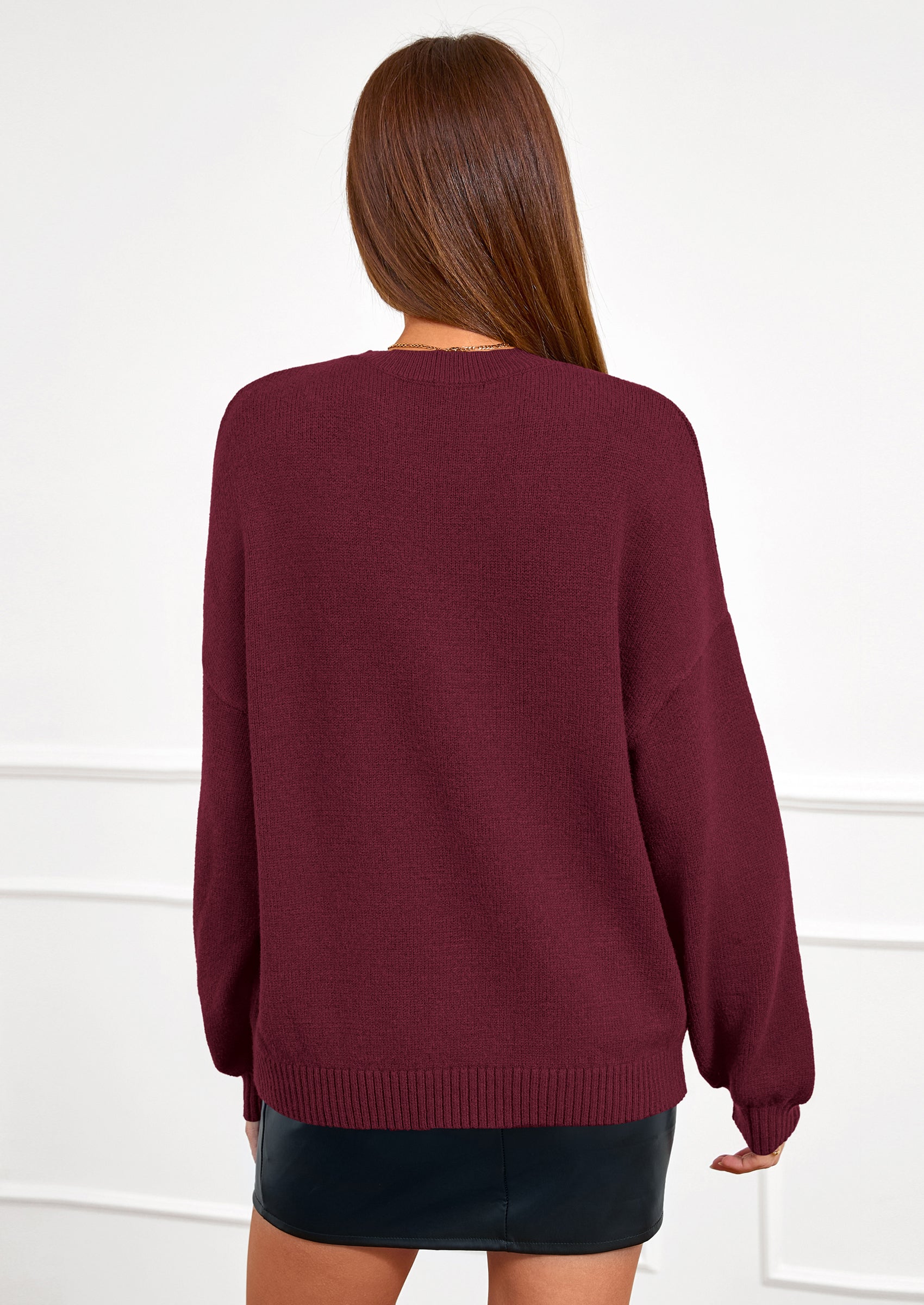 PRETTYGARDEN Women's Fall Oversized Sweaters Dressy Casual Long Sleeve Chunky Knit Winter Pullover Tops Holiday Outfits PRETTYGARDEN