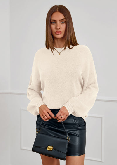 PRETTYGARDEN Women's Fall Oversized Sweaters Dressy Casual Long Sleeve Chunky Knit Winter Pullover Tops Holiday Outfits PRETTYGARDEN