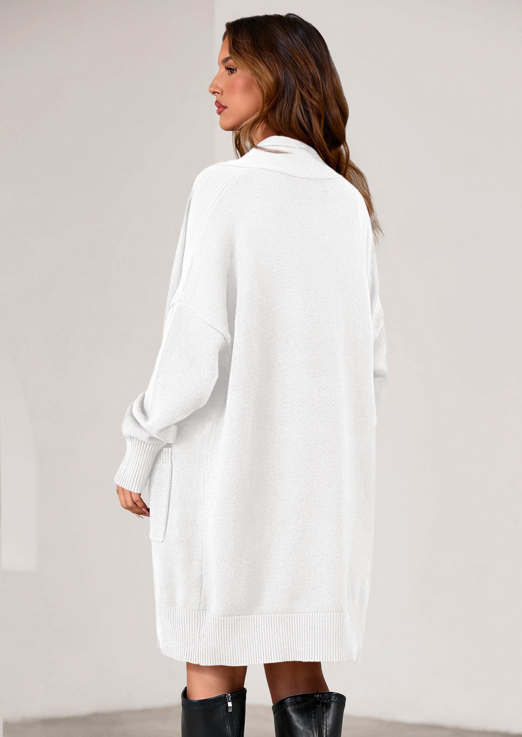 PRETTYGARDEN Women's Open Front Cardigan Long Sleeve Cozy Knit Sweaters Winter Fall Clothes Outerwear Coats