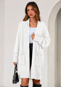 PRETTYGARDEN Women's Open Front Cardigan Long Sleeve Cozy Knit Sweaters Winter Fall Clothes Outerwear Coats