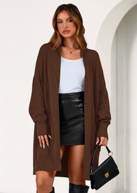 PRETTYGARDEN Women's Open Front Cardigan Long Sleeve Cozy Knit Sweaters Winter Fall Clothes Outerwear Coats