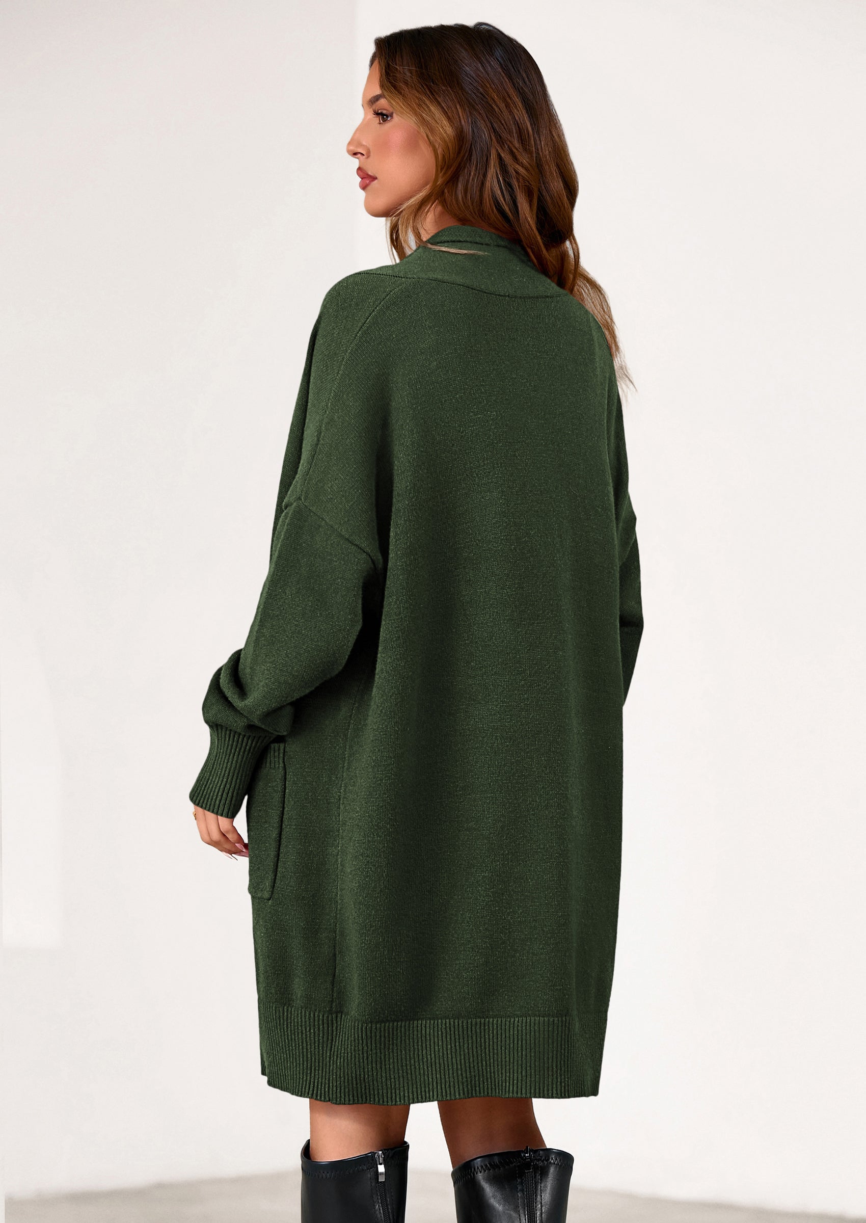 PRETTYGARDEN Women's Open Front Cardigan Long Sleeve Cozy Knit Sweaters Winter Fall Clothes Outerwear Coats