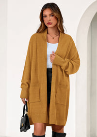 PRETTYGARDEN Women's Open Front Cardigan Long Sleeve Cozy Knit Sweaters Winter Fall Clothes Outerwear Coats