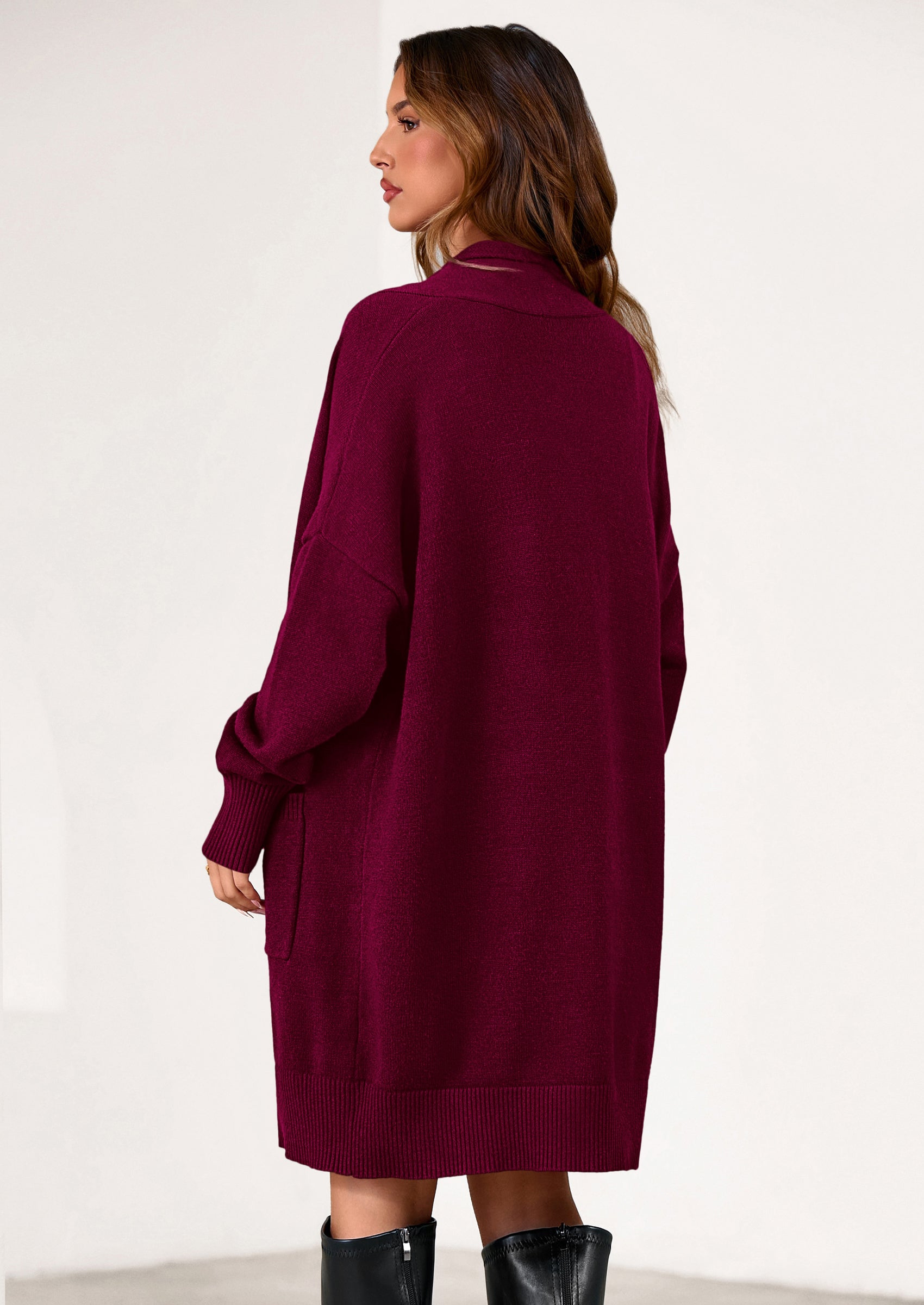 PRETTYGARDEN Women's Open Front Cardigan Long Sleeve Cozy Knit Sweaters Winter Fall Clothes Outerwear Coats