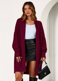 PRETTYGARDEN Women's Open Front Cardigan Long Sleeve Cozy Knit Sweaters Winter Fall Clothes Outerwear Coats